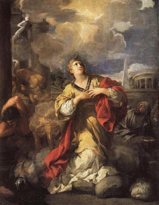 Pietro da Cortona St.Martina Refusing to Worship Idols Germany oil painting art